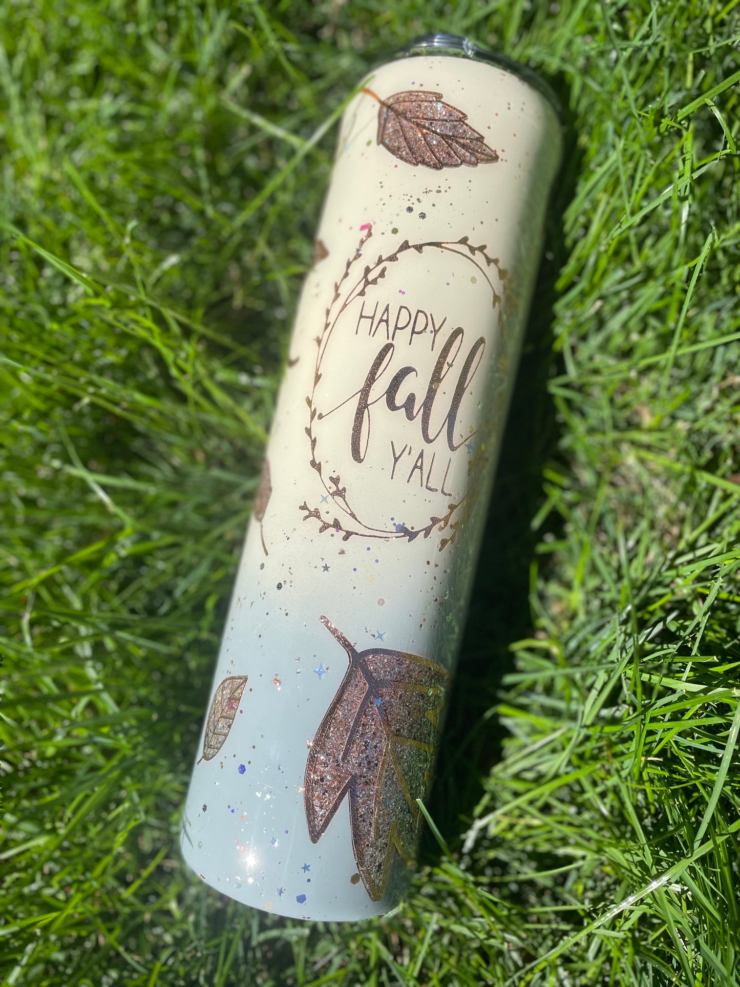 32 ounce Skinny “Happy Fall Y’all” Tumbler