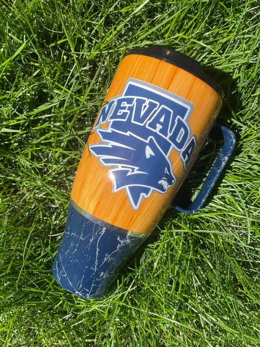 30 ounce w/ Handle UNR Nevada Wolfpack Tumbler